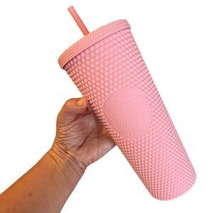 Starbucks 2020 Singapore Matte Pink Studded Venti 24 oz Tumbler NEW